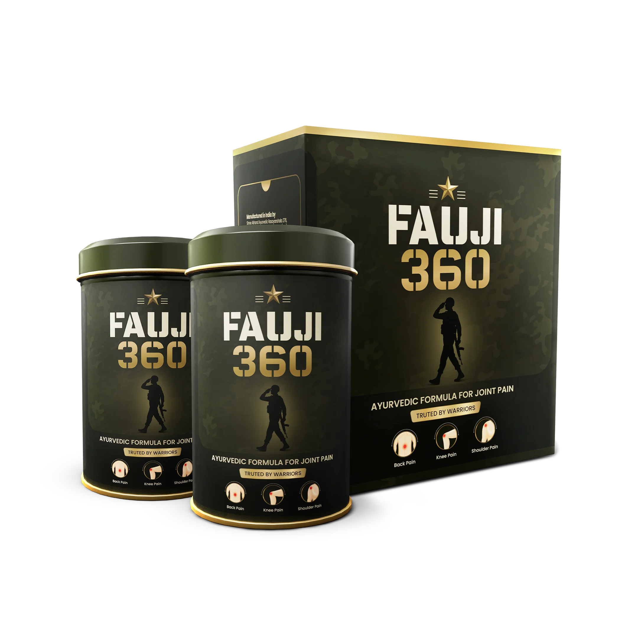 Fauji 360 Bottle & Box